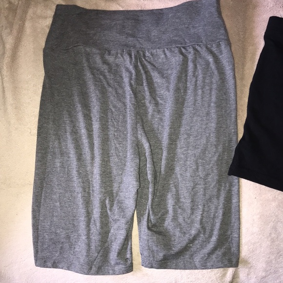 Fashion Nova grey and diva black spandex shorts size large 💕 - Picture 3 of 7